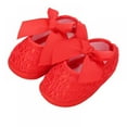 thumbnail image 1 of Kernelly Baby Girls Princess Bowknot Soft Sole Cloth Crib Shoes Sneaker Casual Sneakers Toddler Soft Soled First Walkers, 1 of 9