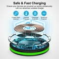 thumbnail image 3 of Wireless Charger, Hootek 15W Fast Wireless Charger Samsung Android Fast Wireless Charging Pad Compatible with iPhone 16/15/14, Samsung Galaxy S22/S21/S20,Wireless Charger Station, Black, 3 of 8