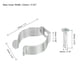 thumbnail image 2 of T8 Clips Soporte Colgador Fluorescente Tubo Luz Accesorio Soporte Abrazaderas con Tornillos para LED Bombillas Techo Lámpara, Acero Paquete de 10, 2 of 5