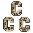 thumbnail image 1 of Uxcell Letras C Parches Leopardo Letras Planas C Parches 6CM/2.36" Proceso de Adhesivo Termofusible para Reparación de Ropa 3PCS, 1 of 7