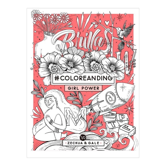 #coloreanding girl power VR Editoras Libro Tapa Blanda
