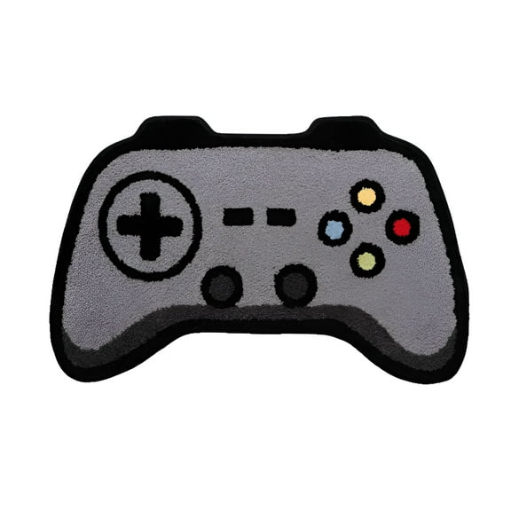LAMIRO Living Room Game Room Rug,Absorbent,Non-Slip,Easy to Clean,Funky Stylish Controller Design Area Rugs for Boys Kids Rooms,24"