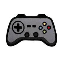 LAMIRO Living Room Game Room Rug,Absorbent,Non-Slip,Easy to Clean,Funky Stylish Controller Design Area Rugs for Boys Kids Rooms,24"