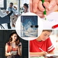 thumbnail image 5 of Leather Notebook with Pen Holder Writing Notepad Includes 100 Pages Lined Journal Winter Fairyland Scene, 5 of 6