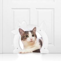 Hascon Large Cat Door Flap White 7 In Walmart Com