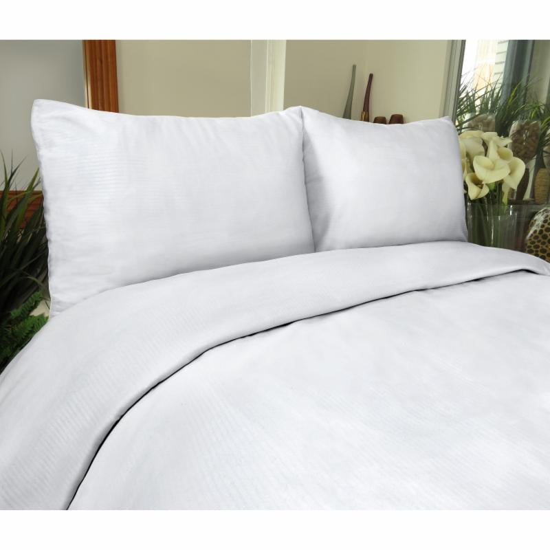 Metro Farmhouse 3 Piece Stripe King Duvet Cover Set Heather Grey and