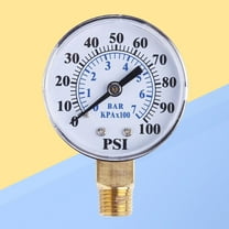 HEMOTON 0-100 PSI 0-7 Bar Utility Vacuum Pressure Gauge for Air Compressor Water Oil Gas