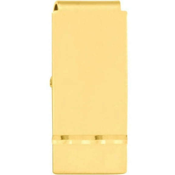 Primal Gold-plated Florentined Satin Hinged Money Clip
