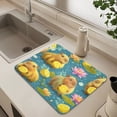 thumbnail image 6 of Dish Drying Mat Absorbent Dish Drainer Kitchen Counter 19.7x15.7inch Dish Drying Pad for Countertops Sinks Draining Racks Capybaras Holding Lemons, 6 of 9