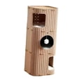 thumbnail image 4 of Milaget Felt Cat House 3 Story Multifunctional Playhouse with Dangling Ball Cat Tree Camel, 4 of 9