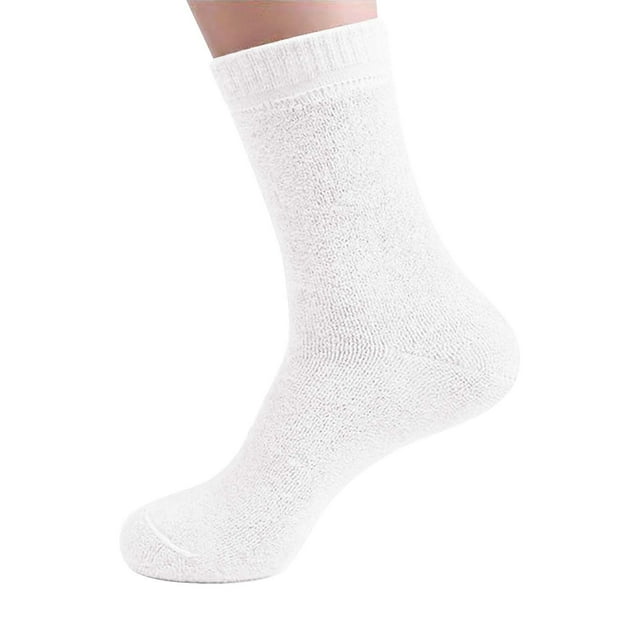 Thickened and Plush Warm Loop Socks Autumn and Winter Solid Color Mid Length Socks Casual Home Socks