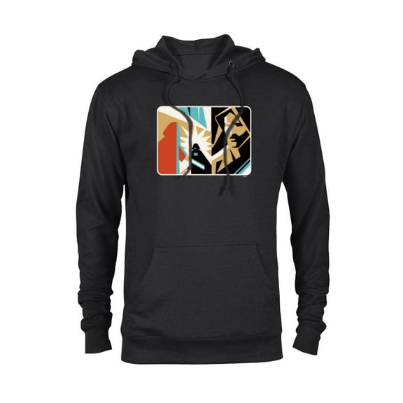 Star Wars Obi-Wan Kenobi Darth Vader Duel Cutout - Pullover Hoodie for Adults - Customized-Black
