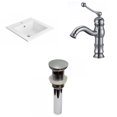 thumbnail image 1 of American Imaginations 21-in. W 1 Hole Ceramic Top Set In White Color - Overflow Drain Incl. AI-29653, 1 of 9