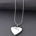 thumbnail image 4 of Love Heart Locket Necklace Picture Lockets Regalos De Cumpleaños Para Hombres, Mujeres - Plata, 2.8x2.8cm Sunnimix Photo Locket Charms Necklace, 4 of 8