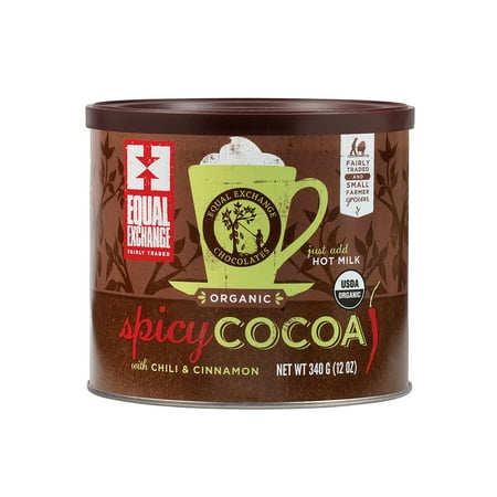 Equal Exchange Fair Trade Organic Spicy Hot Cocoa Mix, 12 (Best Organic Hot Cocoa)