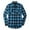 Light Blue, variant on Herrnalise Mens Flannel Shirts Long Sleeve Lapel Collar Plaid Shirt for Men Casual Button Down Brushed Shirt Valentine's Day For Him