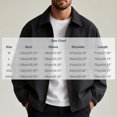 thumbnail image 6 of FRSASU Men's Casual Coach Jacket Snap Button Closure Collared Loose Fit Lightweight Windbreaker Outerwear Black, 6 of 6