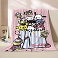 thumbnail image 1 of Sanrio All Character Hello Kitty Flannel Fluffy Soft Throw Camping Blanket for Children Sofa Throw Thin Blanket Fashion Gift, 1 of 7