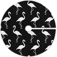 thumbnail image 1 of FMSHPON Exotic Flamingo Xmas Christmas Tree Skirt Stand Mat for Holiday Party Decoration Indoor Outdoor 48 inches, 1 of 6
