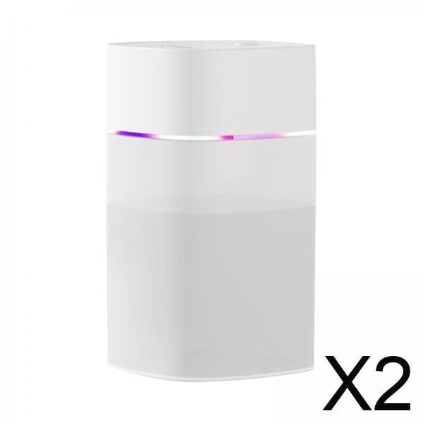 Humidificador de aire,Humidificador de aire de 400 ML Mini difusor de aceites esenciales,Ornamento humidificador de niebla USB de escritorio portátil,Lámpara de noche de mesa Humidificador de