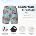 thumbnail image 6 of Picia Turtles And Corals pattern Mens Swim Trunks with Compression Liner Stretch Beach Shorts Quick Dry with Zipper Pockets No-Chafing Board Shorts-XX-Large, 6 of 9
