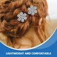 thumbnail image 3 of CTIRCHIU Festive Hairpins Sparkly Rhinestone Snowflake Barrettes 20Pcs Holiday Event Accessory For Women, 3 of 7