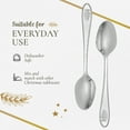 thumbnail image 6 of Spode Christmas Tree Cocktail Spoons - Festive Flatware Set for 6 - Christmas Dessert Spoons in 18/10 Stainless Steel, Holiday Kitchen Utensils for Custards, Puddings, Cakes - Dishwasher Safe, 6 of 7
