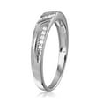 thumbnail image 4 of High Polished Rhodium Plated Sterling Silver 925 Clear CZ Ring Band White Jewelry Female Size 9, 4 of 4
