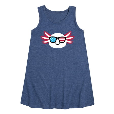 

Instant Message - American Sunglasses Axolotl - Toddler & Youth Girls A-line Dress