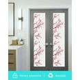 thumbnail image 6 of Cherry Blossom Window Privacy Film Stained Glass Window Film Decorative Windows Cover Static Windows Cling for Glass Door Spring Pink Floral Branches Watercolor Stickers for Bathroom 17.7"x78.7", 6 of 7