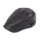 thumbnail image 2 of BRIGHTFUFU Boinas de cuero para hombres Gorra de cuero para hombres de mediana edad Gorra delantera de cuero para invierno Gorra de cuero ajustable para mujeres (Negro), 2 of 7