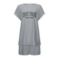 thumbnail image 4 of MuXiKeJi Clothes 2 Piece Sets for Women Summer Loungewear Short Sleeve Pajama Clothes Loose Fit, 4 of 4