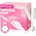 thumbnail image 1 of (30-Pack) Calvana White Absorbing Sponge, Awkward Essentials, Soft and Comfortable Design, Long Handle Easy Grip, Individually Packaged, 1 of 7