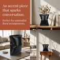 thumbnail image 4 of Unique Bargains Modern Ceramic Large Opening Flower Vase Black 5.6"L x 4.2"W x 6.2"H, 4 of 5