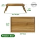 thumbnail image 3 of Bandeja de cama VaeFae de madera de acacia con patas plegables, 50 x 33 cm, 3 of 6