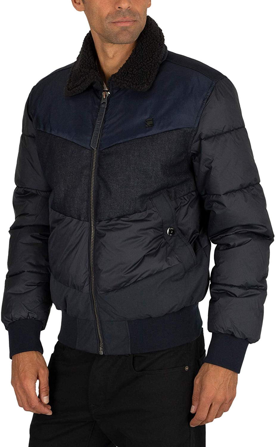 g star ore denim mix bomber