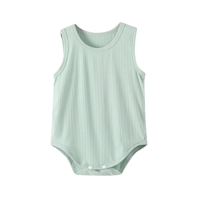 Tranfacy Justaucorps pour Garçons et Filles, Col Rond Sans Manches Justaucorps Enfants, Combinaison Confortable Couleur Unie Enfants Été Sans Manches Sac Pet