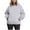 Gray, variant on Fmbrln Womens Plus Size Solid Hoodie Fall Winter Fashion Long Sleeve Oversized Hooded Sweatshirts Loose Comfy Pullover Tops with Pockets Black 4XL