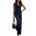 thumbnail image 3 of Women Jumpsuits Sleeveless V Neck Elegant Dressy Casual Backless Romper Summer Outfits, 3 of 8