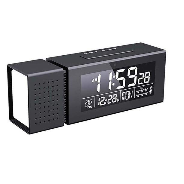 Relojes De Alarma Reloj Despertador Digital De Color Multifuncional Luz De Noche Para El Hogar Alarma De Luz De Sonido Cuerpo Humano Con Radio Fm Incorporada Brillo Ajustable Función De Repetición Serendint HA015580-00