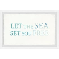 Marmont Hill Let the Sea Set You Free Framed Wall Art