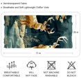 thumbnail image 2 of Deer Translucent Chiffon Silk Hair Scarf Lightweight Breathable Shawl for Women 180x73cm 70.86x28.7in, 2 of 6