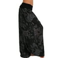 thumbnail image 3 of Pantalones de yoga holgados con estampado floral para mujer, de talla grande, estilo indio, de cintura alta y piernas anchas., 3 of 5
