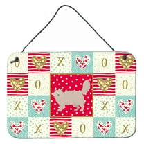 Carolines Treasures CK5709DS812 Siberian Forest 2 Cat Love Wall or Door Hanging Prints 8x12 multicolor