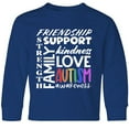 thumbnail image 3 of Inktastic Autism Awareness Love, Friendship, Support Long Sleeve Youth T-Shirt, 3 of 5