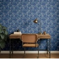 thumbnail image 3 of S4sassy Self-Stick Decorative Wallpaper, Mini Flower Vine Print Wall Paper, Textured Vinyl Waterproof Contact Paper, Blue, 25"x60"inch Removable Renter Friendly Wall Covering For Bedroom, Dining room, 3 of 9