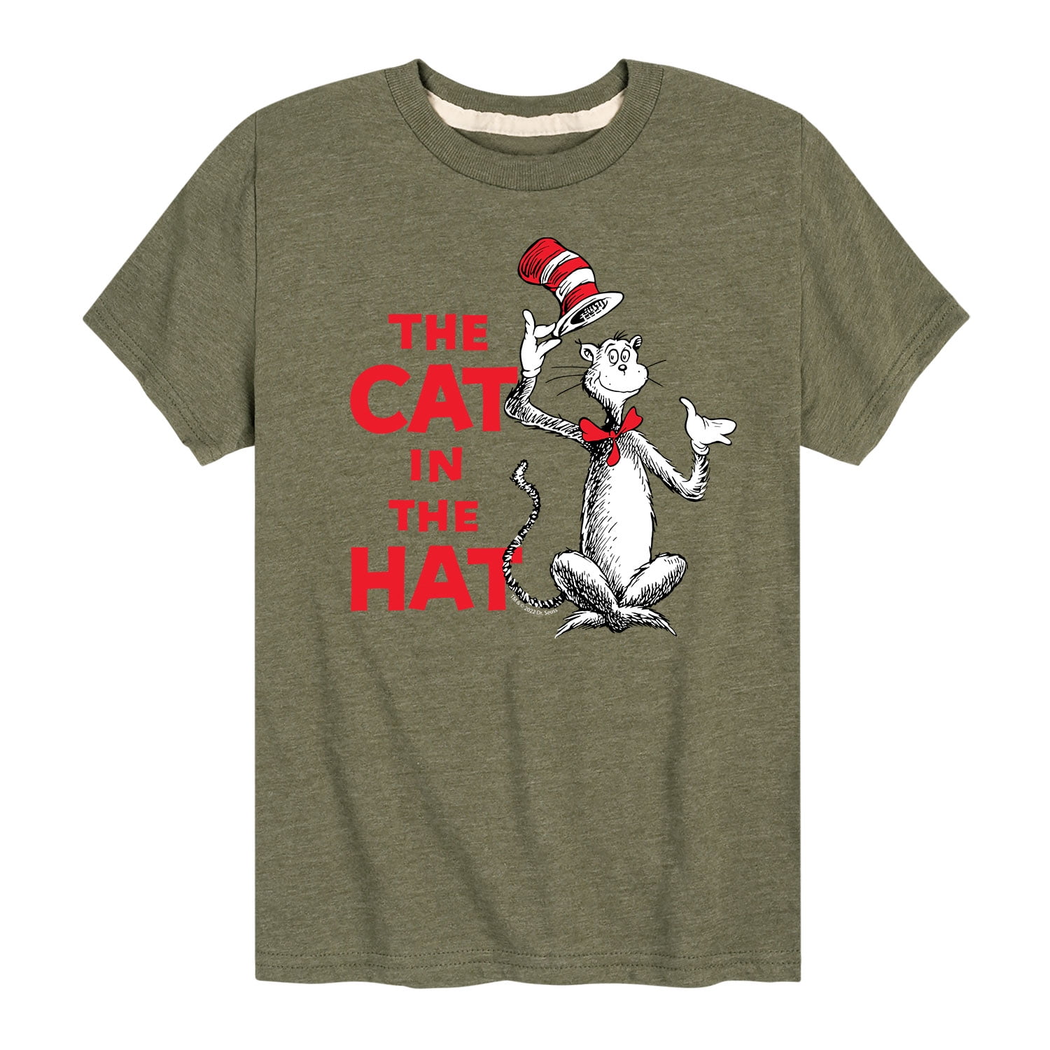Dr. Seuss - Cat In The Hat - Toddler And Youth Short Sleeve Graphic T ...