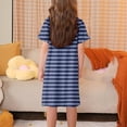 thumbnail image 5 of RXIRUCGD 2025 Vêtements d'Été pour Enfants 3-12 Ans Mode Imprimée Pyjama Rêveur Mi-Mollet Chemise de Nuit, 5 of 5