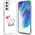 thumbnail image 1 of TalkingCase Slim Case Compatible for Samsung Galaxy S21 FE 5G (Fan Edition), Heart 2 Print, Lightweight, Flexible, Soft, USA, 1 of 7