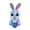 4FT Gray Bunny, variant on 5 Feet Bunny Easter Inflatables Outdoor Decoration, Lighted Bunny Hold Happy Easter Banner with Tether Stakes LED Light Easter Decor Home Yard Lawn Garden Party